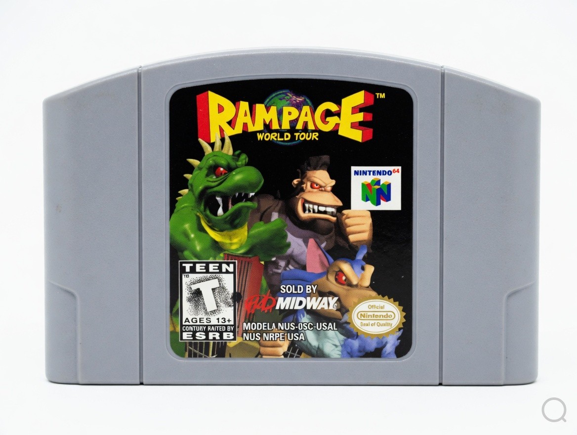 Rampage World Tour - Nintendo 64 N64 Game Cartridge