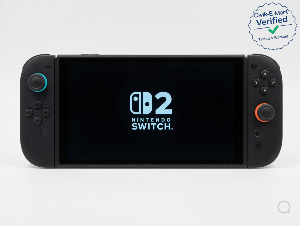 Nintendo Switch 2 - Console Black Bundle Dock Joy-Con Grip Charger Case
