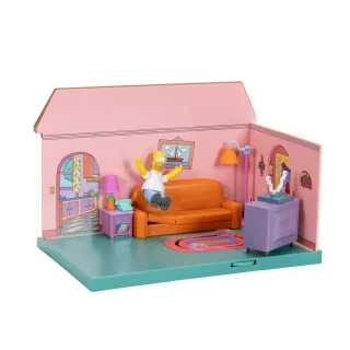 The Simpsons Living Room Diorama with Homer 2.5” Figure by Jakks Pacific