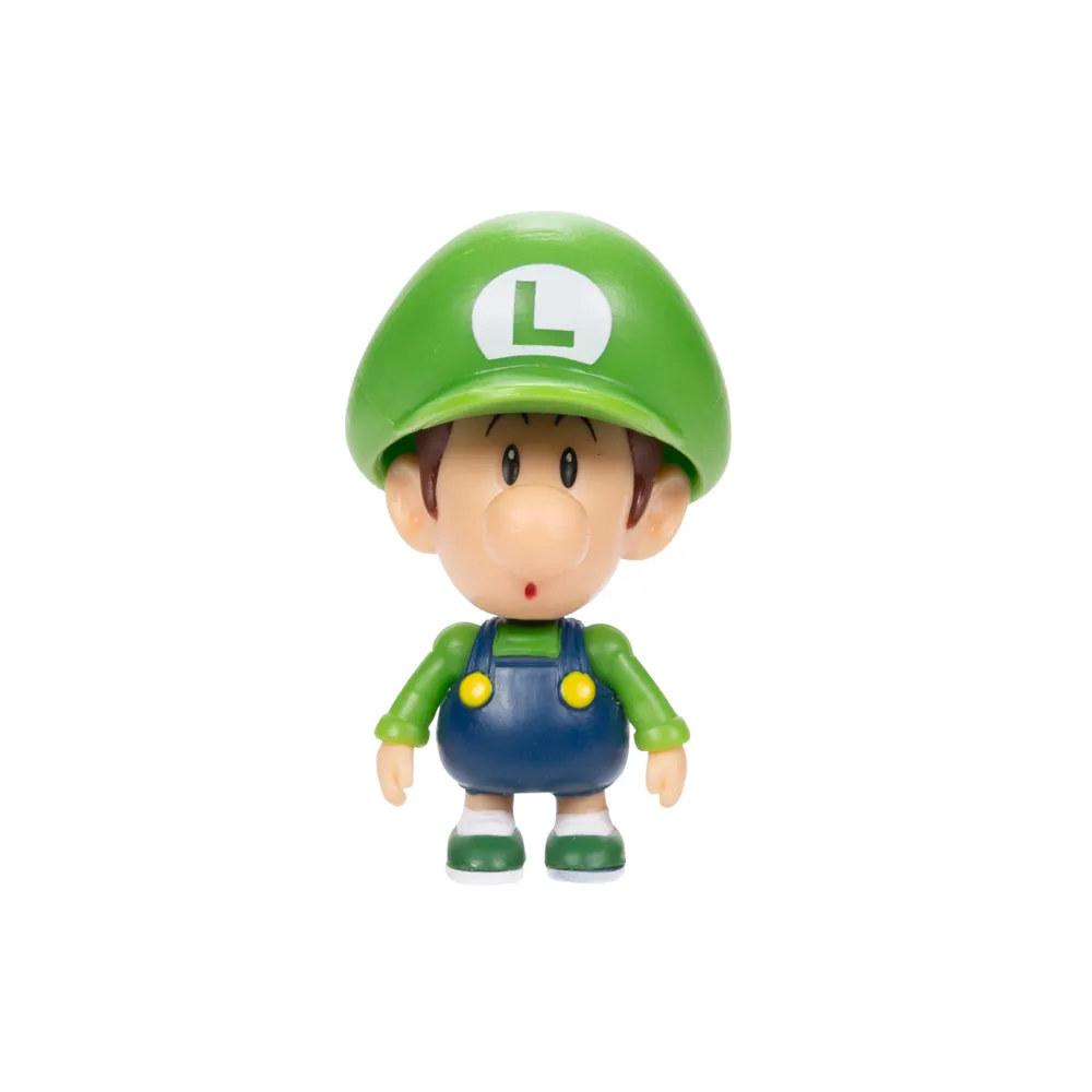 Super Mario Baby Luigi 2.5” Figure World of Nintendo by Jakks Pacific